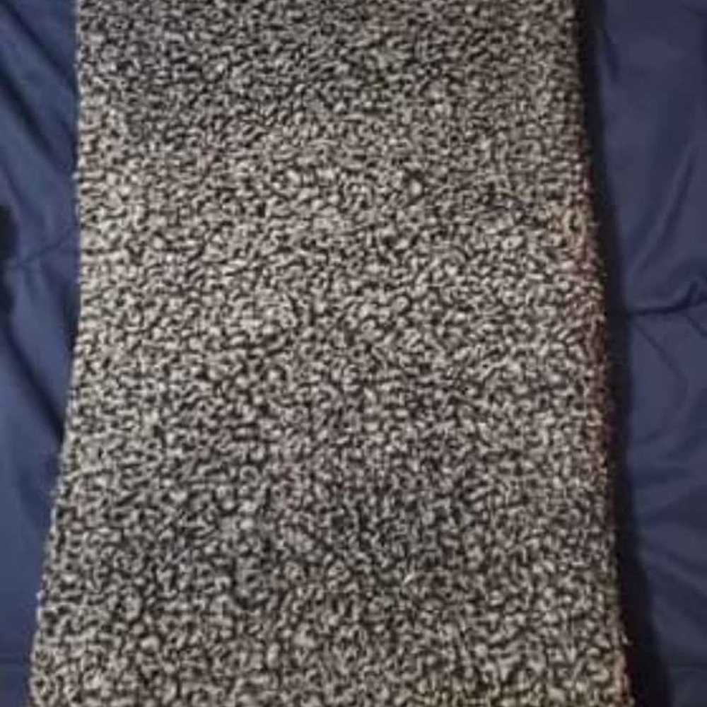 Source Unknown Black and White Textured Throw Blanket
